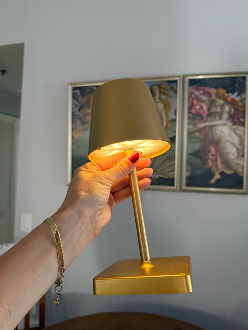 Gold Table Lamp - Modern Home Accent
